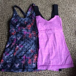 Two Lululemon shirts size 2