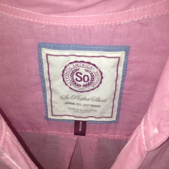 Pink button down shirt - Picture 3 of 3