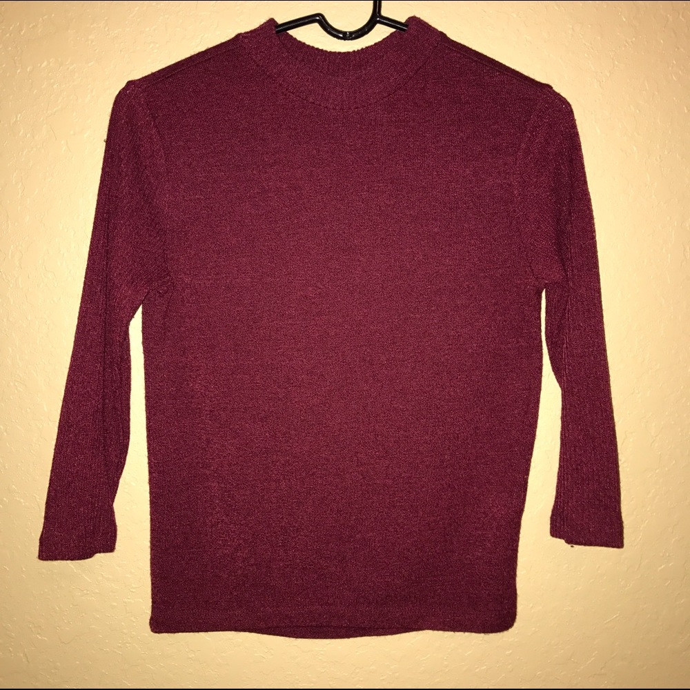 Forever 21 maroon/oxblood Sweater