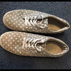 Gray Vans with White Stars