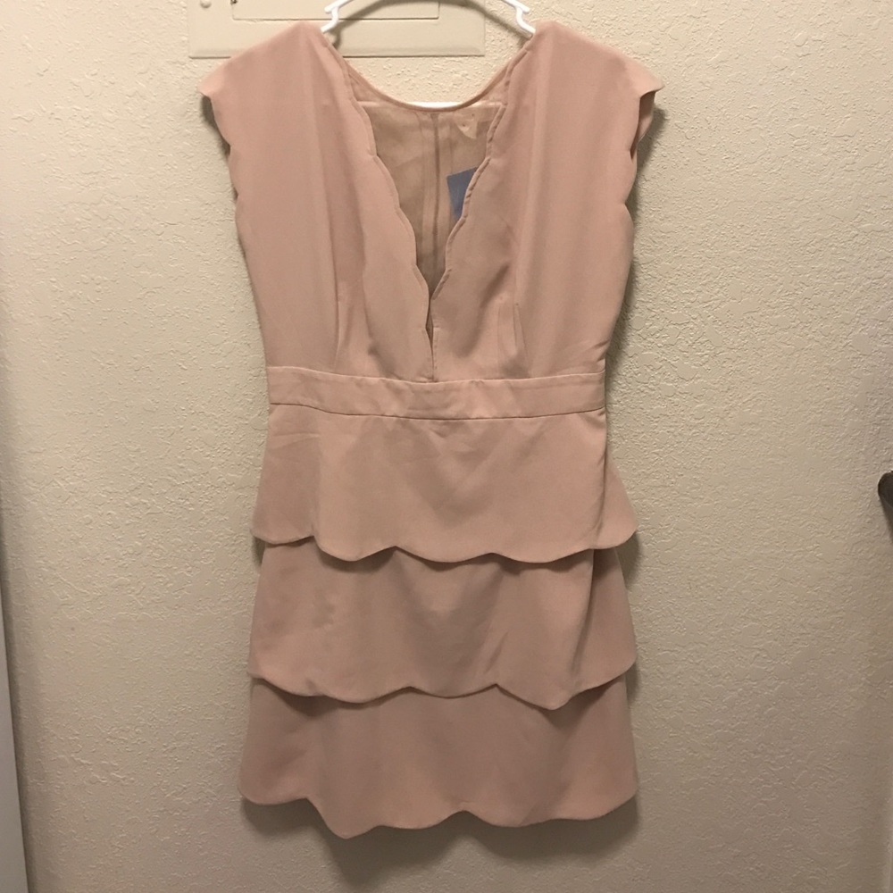 Pink Peplum Dress