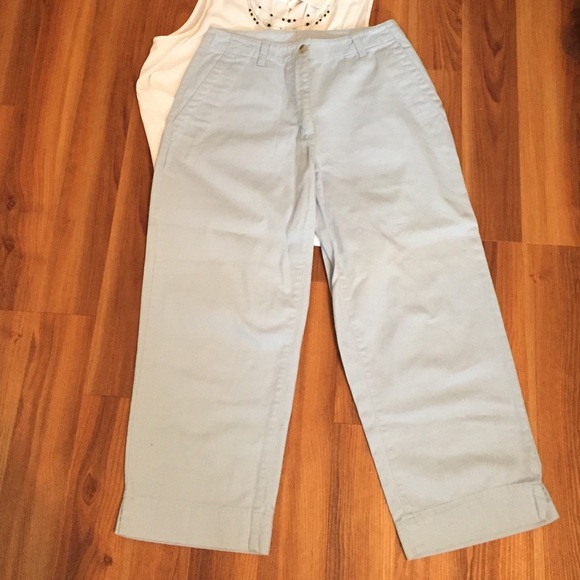 Light Blue L.L. Bean Capris - Picture 2 of 3