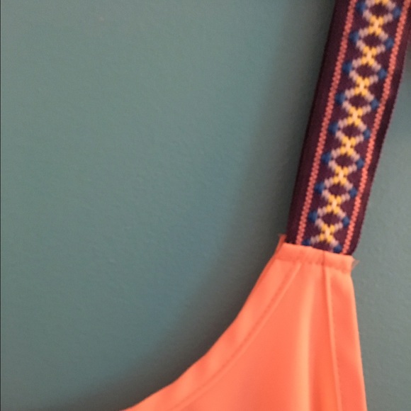 Bright Pink Aztec Trim Tank! - Picture 3 of 3