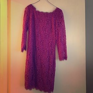 Diane Von Furstenberg Zarita Dress size 6 Magenta
