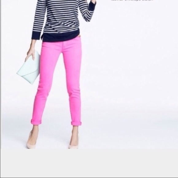 J. Crew Denim - J. Crew hot pink toothpick stretch jeans J. Crew Denim - J. Crew hot pink toothpick stretch jeans