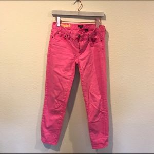 J. Crew Jeans - J. Crew hot pink toothpick stretch jeans J. Crew Jeans - J. Crew hot pink toothpick stretch jeans