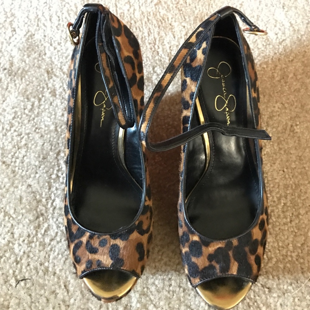 Jessica Simpson wedges gently worn