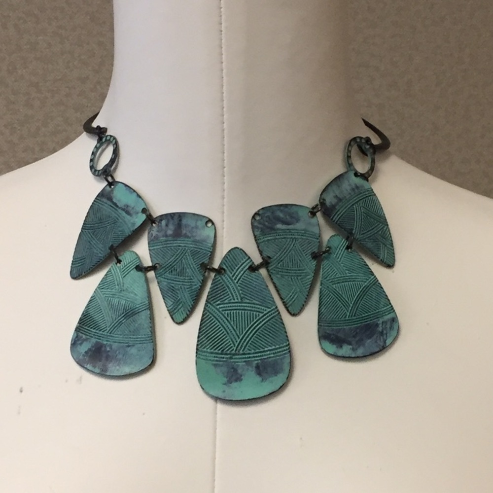 Free People turquoise statement necklace