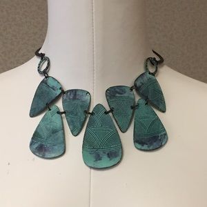 Free People turquoise statement necklace