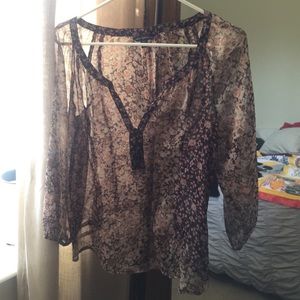 American Eagle Floral Blouse
