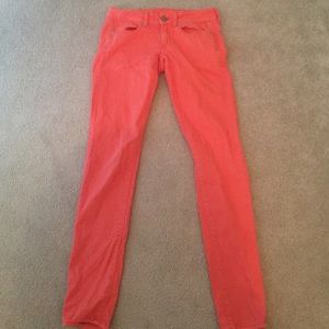 Pink American Eagle Skinny Jeans