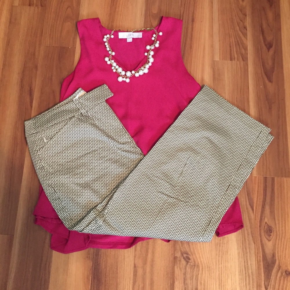 Patterned Talbots Capris