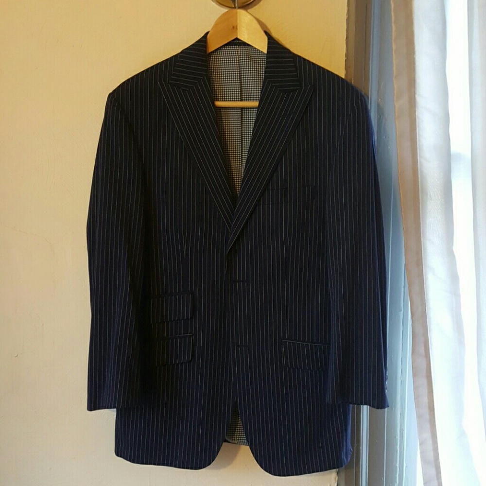 Pin stripe suit