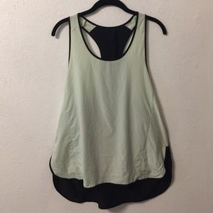 Mint & Black Racerback Running Tank