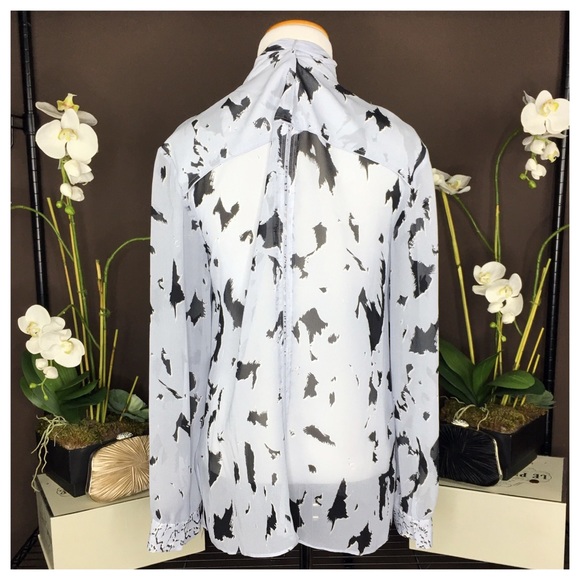 PROENZA SCHOULER BLUE SILK TOP - Picture 4 of 8