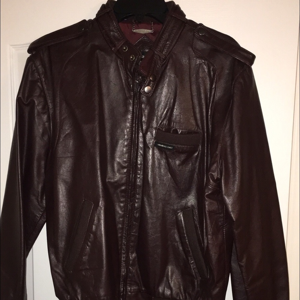 Vintage Members Only leather jacket
