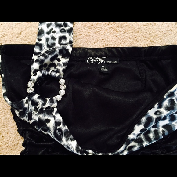 👠🕶Leopard Rouched Party Dress💋 - Picture 2 of 3