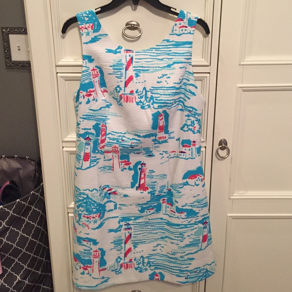 Lilly Pulitzer shift dress. Lighthouse print.