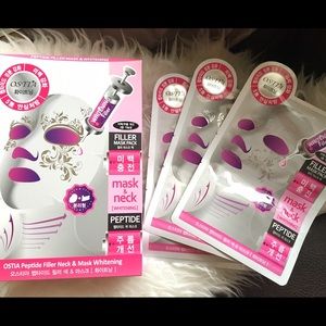 Korean plumping and brightening facial sheet masks