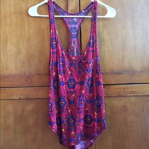 Pacsun red and blue tank