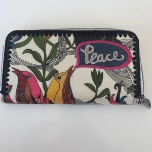 Sakroots Peace wallet -zip around- used