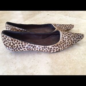 Enzo Angiolini leopard point toe flats