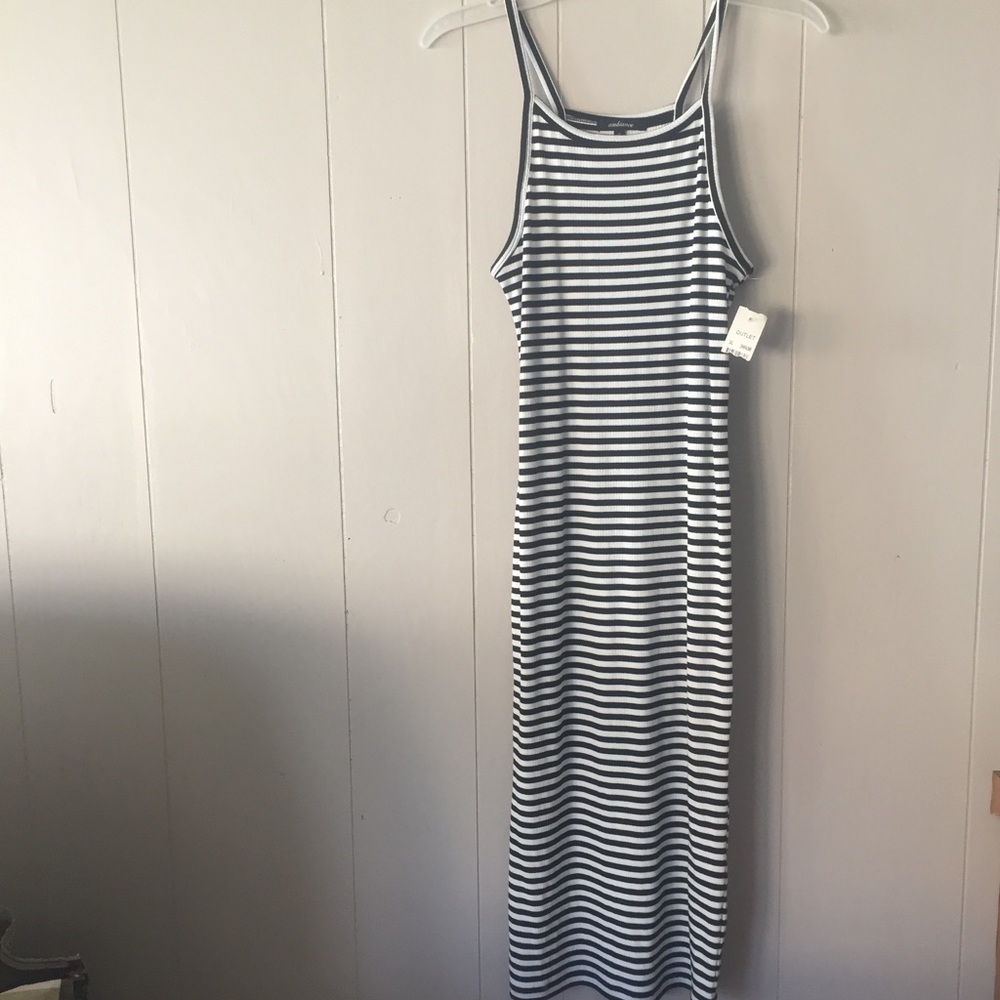 Striped Halter Dress.