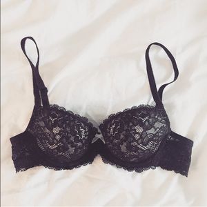 Victoria's Secret Black Lace Demi Bra