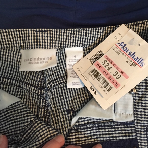 Liz Claiborne Gingham Pants - Picture 4 of 4