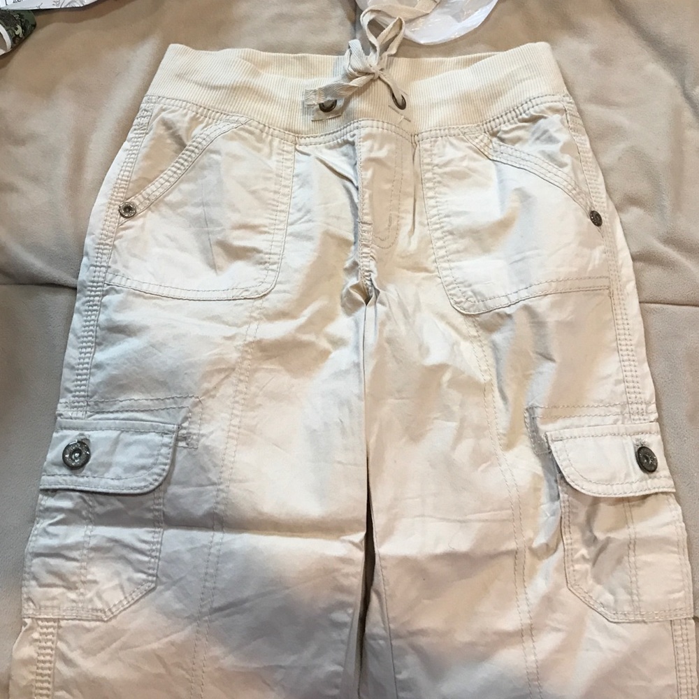 Justice khaki girl pants size 12r