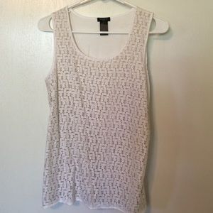 Ann Taylor lace front tank