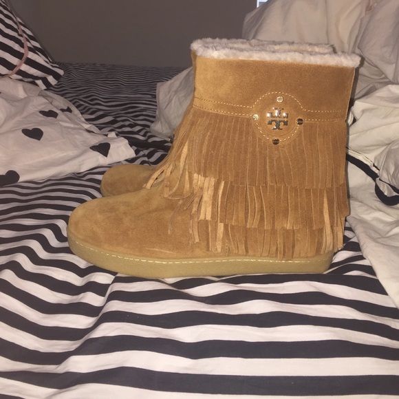 Tory Burch Collins fringe boots - Picture 3 of 4