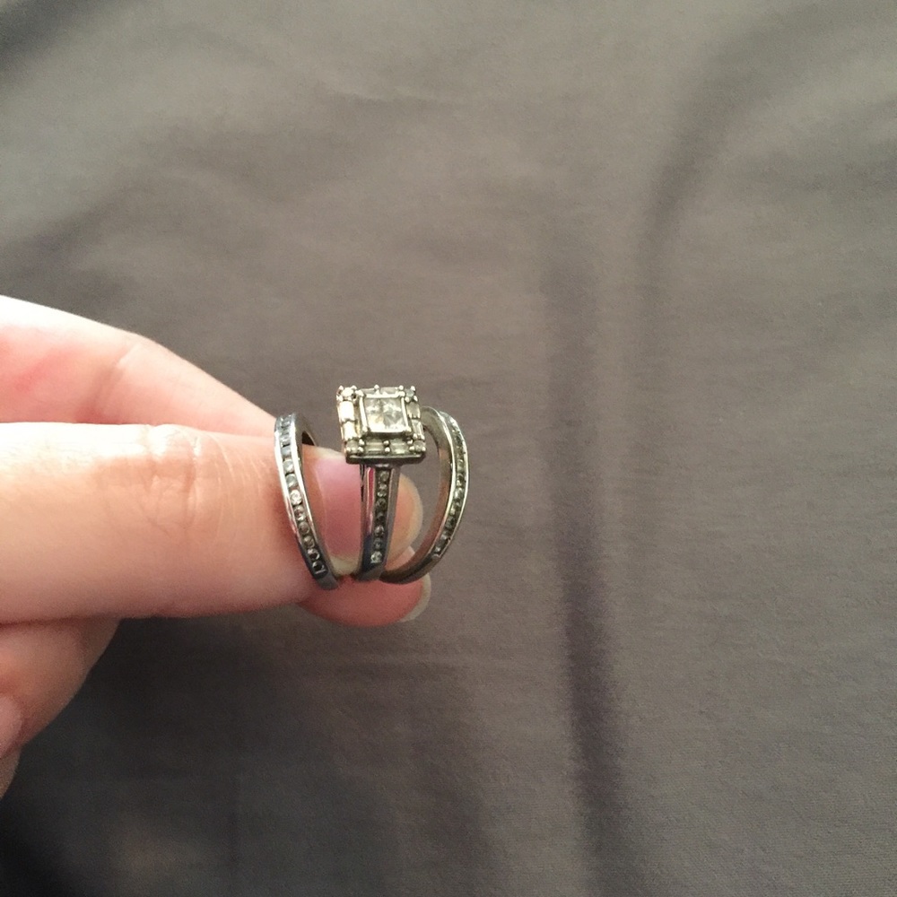 Engagement Ring with Wedding Bands