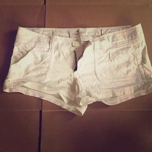 White Stretch Shorts