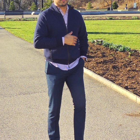 HP NWT Peter Millar zip up, merino wool/cotton - Picture 4 of 8