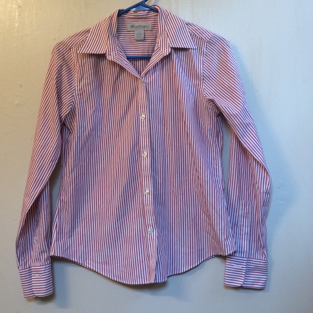 Brooks Brothers Red White Button Down 4