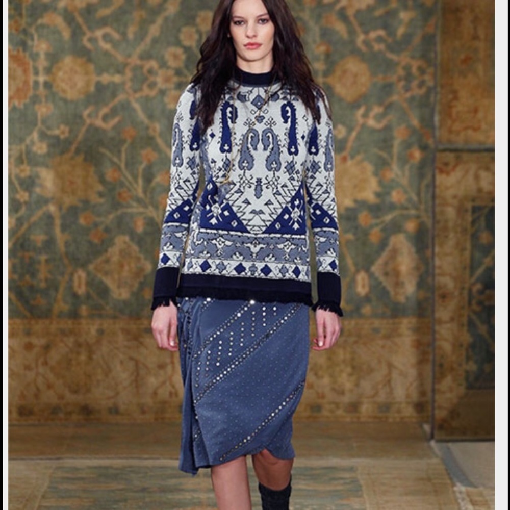 Tory Burch Tapestry Jacquard Top