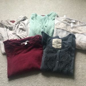 5 sweater Bundle- all mediums!