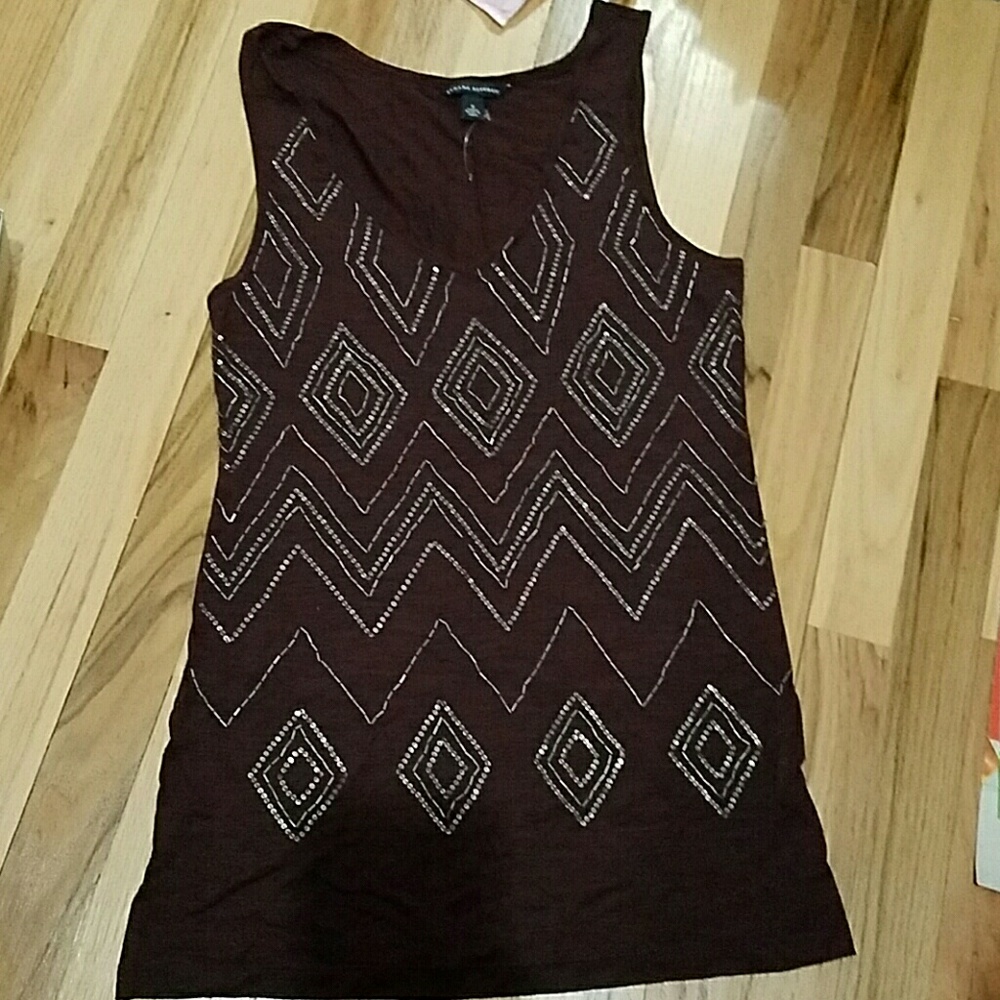 Banana Republic Beaded Tank! Brand New!