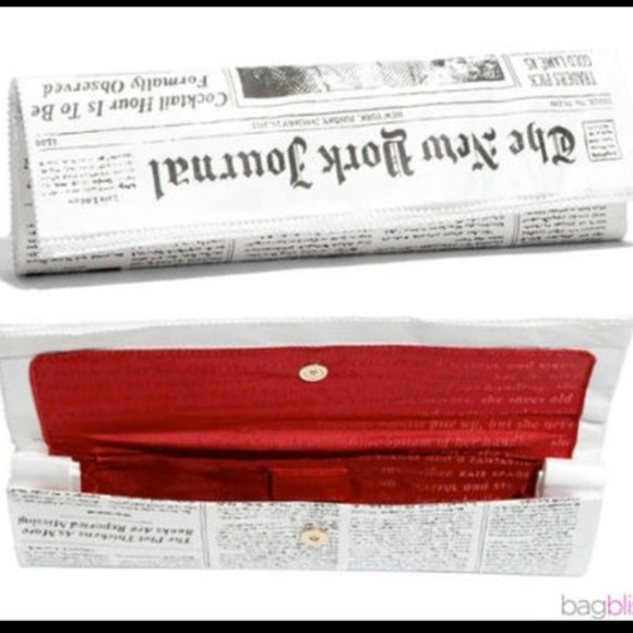 kate spade newspaper clutch
