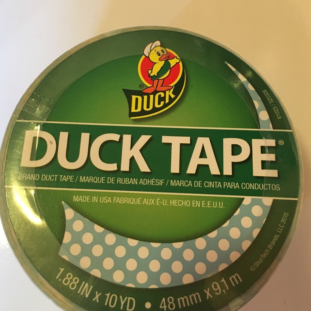 Over 200 rolls of patterned and colored duct tape