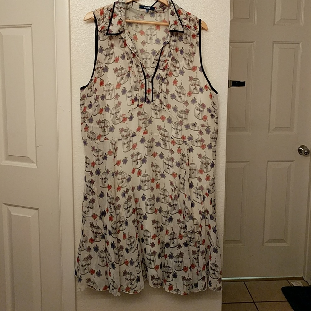Birdcage print dress