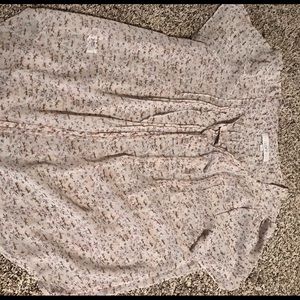 Loft Floral vintage style sheer top NWOT