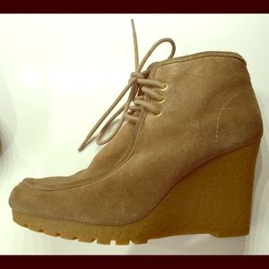 Michael Korea Suede Rory Wedge Bootie