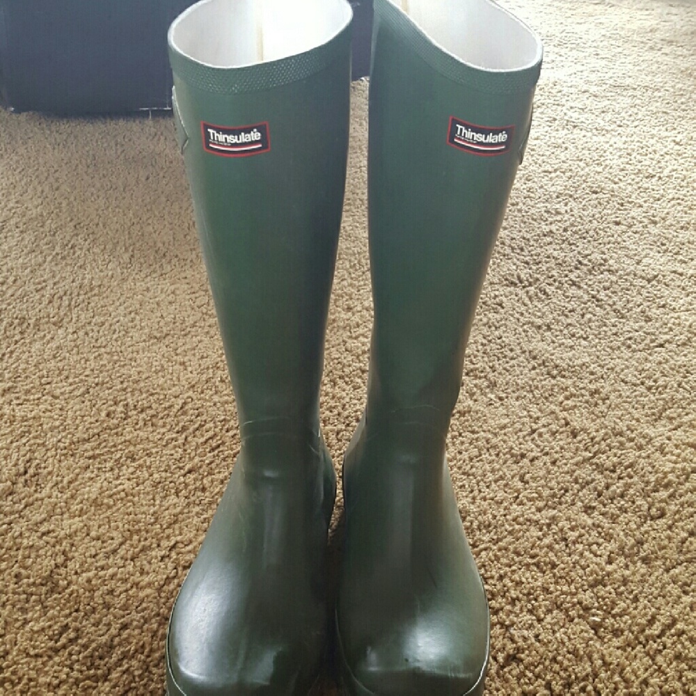 L.L. Bean Thinsolite Green Wellies