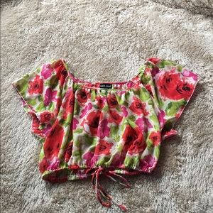 Floral crop top