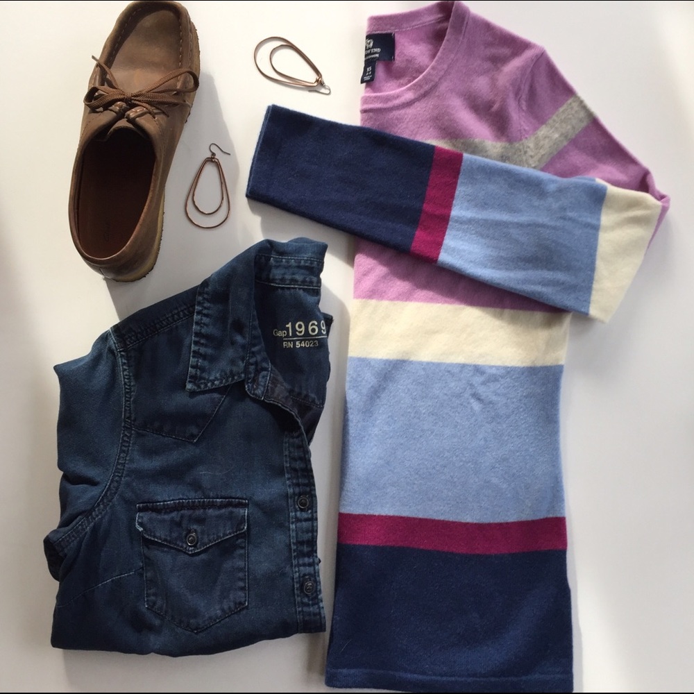 Lands End • 100% cashmere crewneck sweater