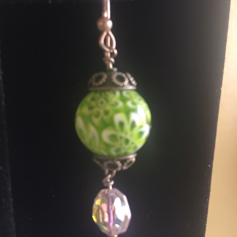 Stunning glass earrings