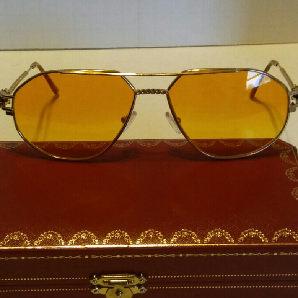 Mens 14kt gold filled HENRI JULLIAN 1970's avaitor