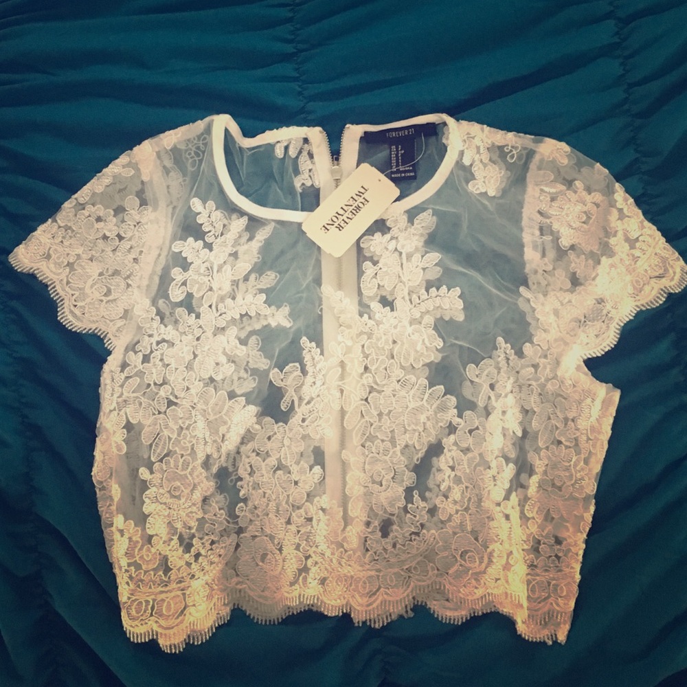 Lace crop top